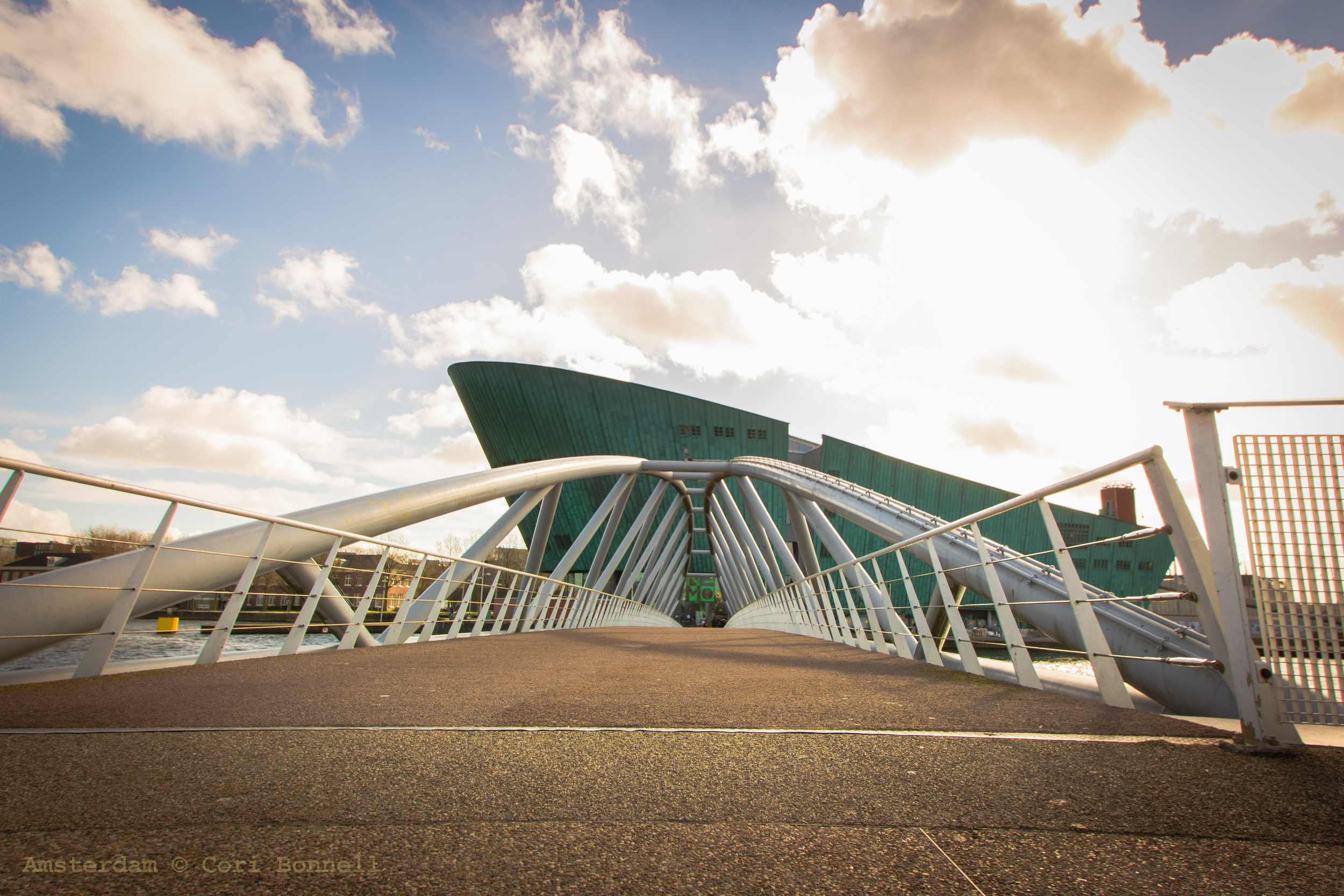 Bridge to NEMO - Amsterdam 21-03-2017 Canon 7D, Tamron 10-24mm @11mm,1/200 of a sec. @f/8.0 ISO 100 Post Production with Lightroom